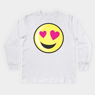 Emoticon In love Kids Long Sleeve T-Shirt